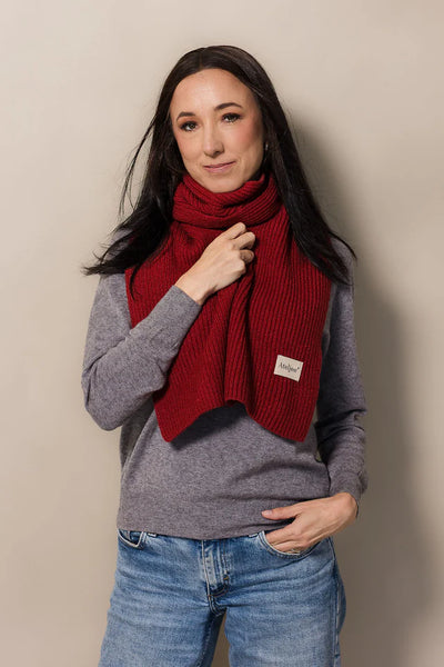 Nest Knit Scarf | Ruby