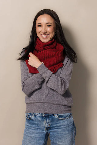Nest Knit Scarf | Ruby