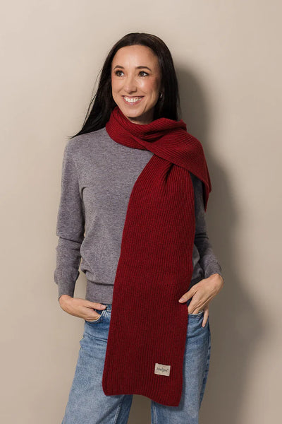 Nest Knit Scarf | Ruby