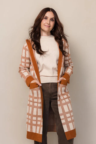 Hooded Haven Knit Coat