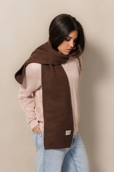 Nest Knit Scarf | Mocca