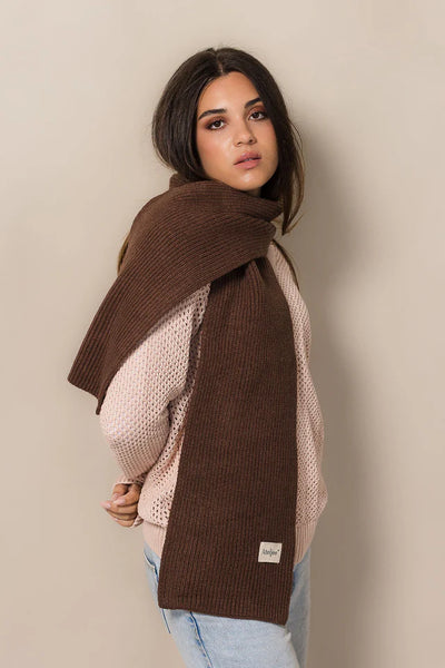 Nest Knit Scarf | Mocca