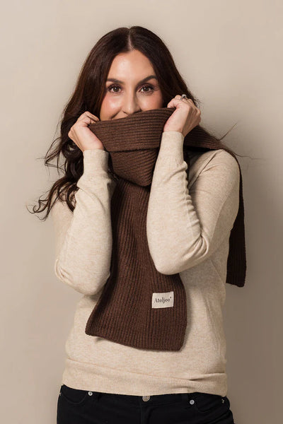 Nest Knit Scarf | Mocca