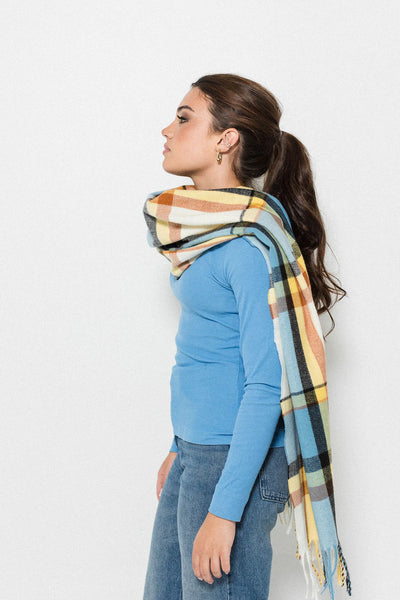 Oxford Plaid wrap | Blues