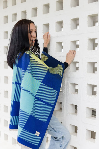 Urban Check Wrap | Purple/Orange