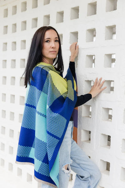 Urban Check Wrap | Purple/Orange