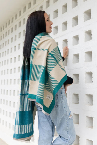 Urban Check Wrap | Jade/Teal
