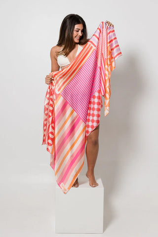 Luxe Silky wrap | Retro Pinks