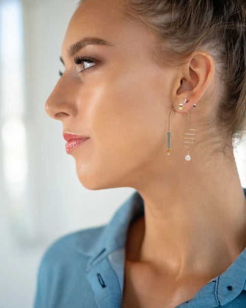 Aalto Earrings in Sterling Silver