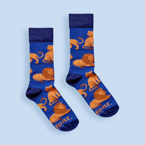 Men’s Lion socks | Cotton-rich socks for men