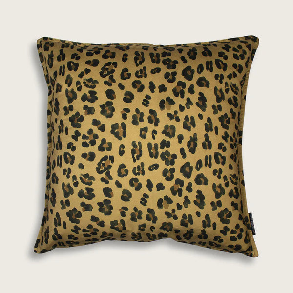 Aureum Leopard Gold Velvet Scatter Cushion