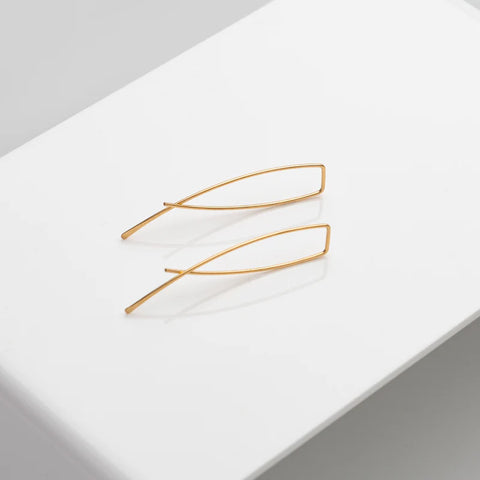 Avery Earrings Long - silver, gold or rose gold