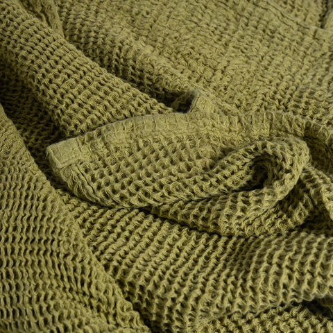 100% Cotton Waffle Hand towel | Citron