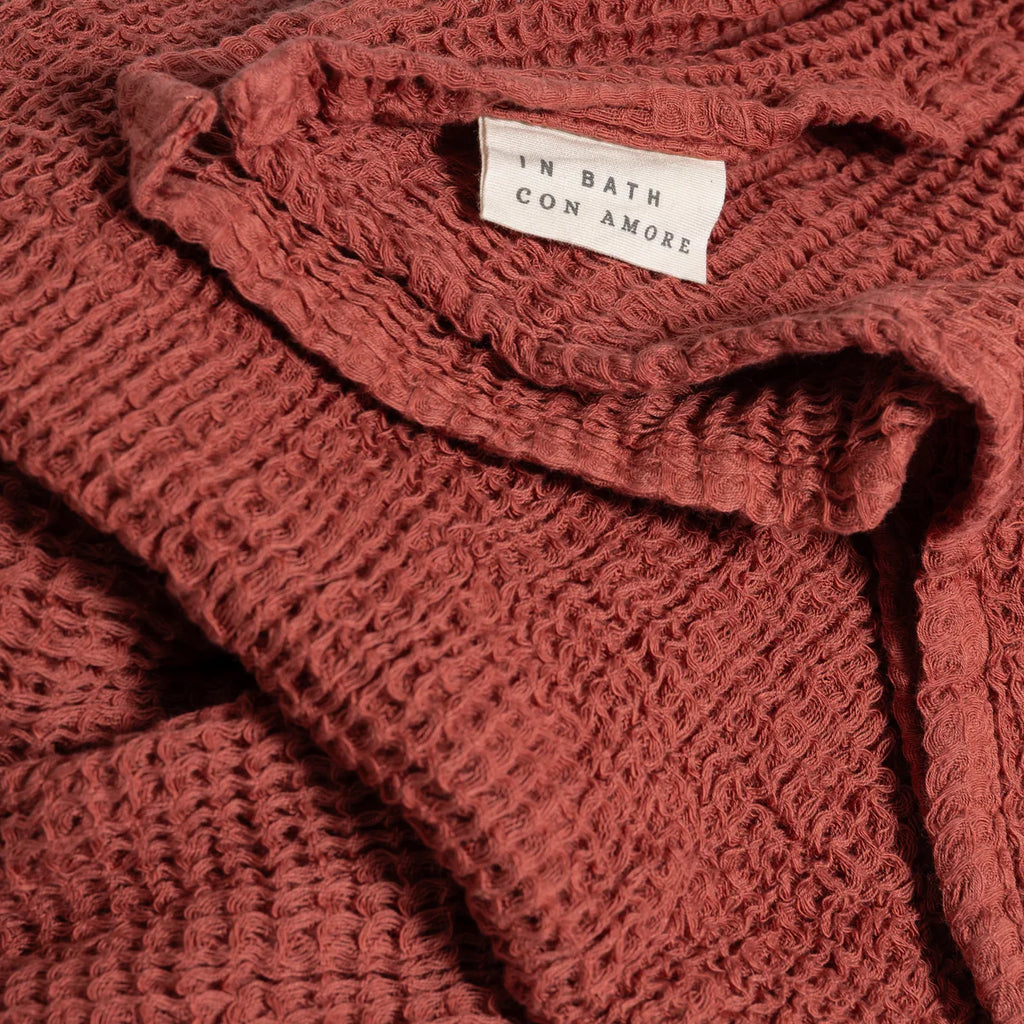 100% Cotton Waffle Hand towel | Grapefruit