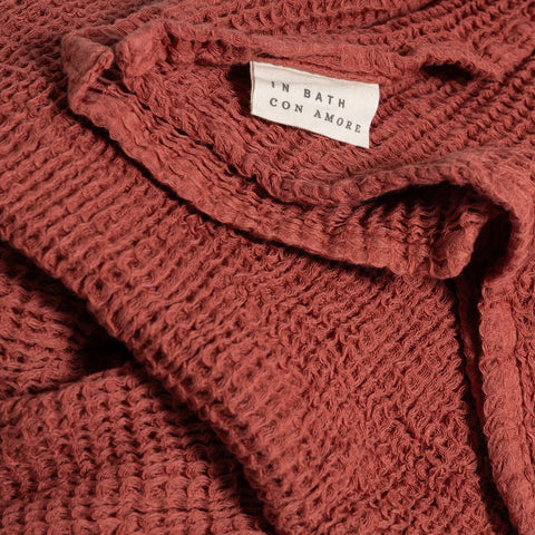 100% Cotton Waffle Hand towel | Grapefruit