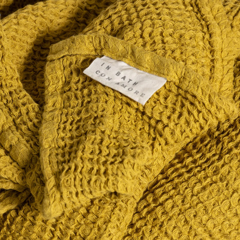 100% Cotton Waffle Hand towel | Saffron
