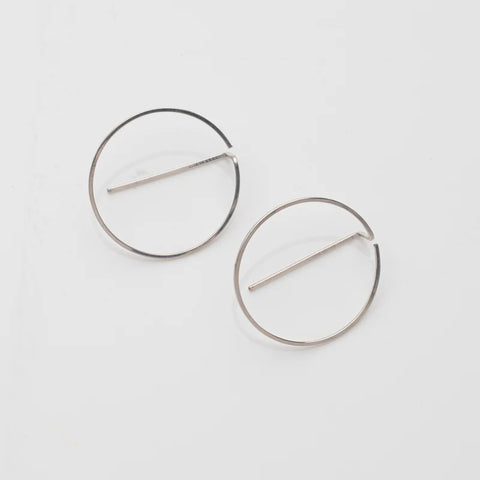 Bauhaus Earrings Large - silver, gold or rose gold