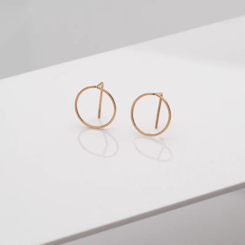 Bauhaus Earrings Small - silver, gold or rose gold