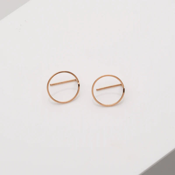 Bauhaus Earrings Small - silver, gold or rose gold