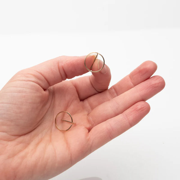 Bauhaus Earrings Small - silver, gold or rose gold