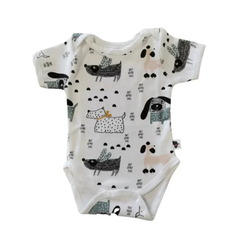 Short Sleeve Classic Onesie - Dogs World