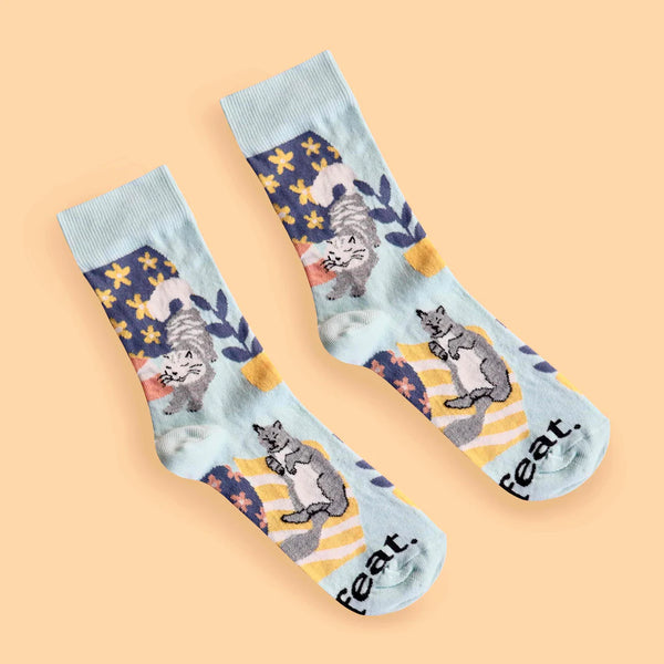 Men’s Cat on the Mat socks