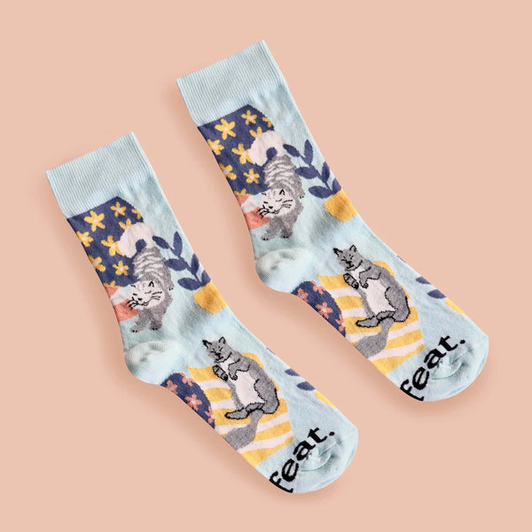 Ladies’ Cat on the Mat socks