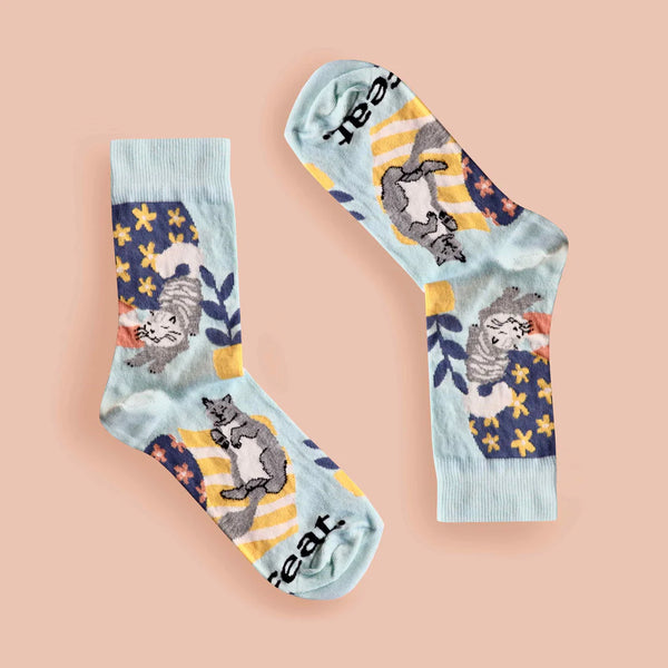 Ladies’ Cat on the Mat socks