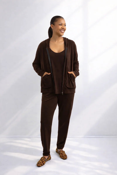 Roxanne - Classic Pant, Chocolate