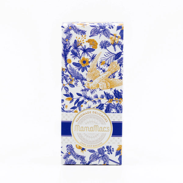 Mamamac's Beautiful Blue Gift Box Choc Chip Biscuits
