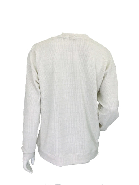 Crew Neck Sweater – White Shimmer