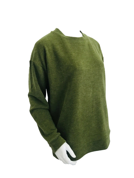 Crew Neck Sweater – Olive