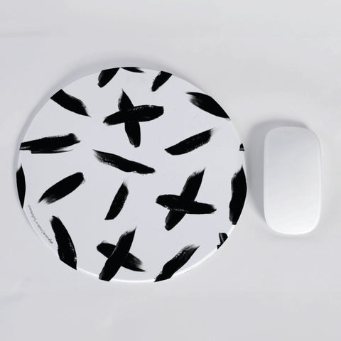 Criss Cross Round Mousepad