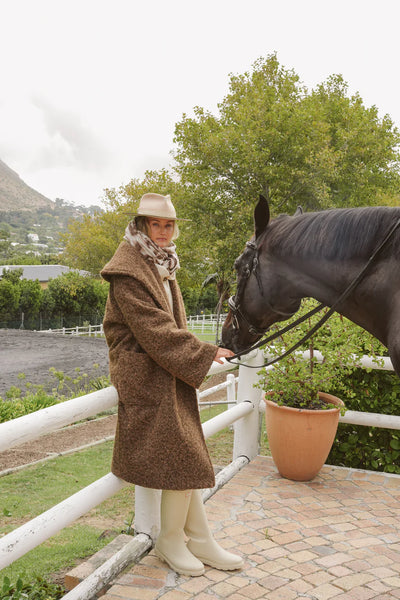 Beatrice Pony Hair Oversized Coat