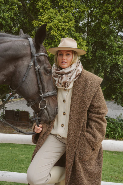 Beatrice Pony Hair Oversized Coat