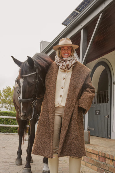 Beatrice Pony Hair Oversized Coat
