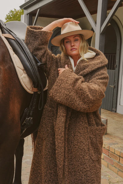 Beatrice Pony Hair Oversized Coat
