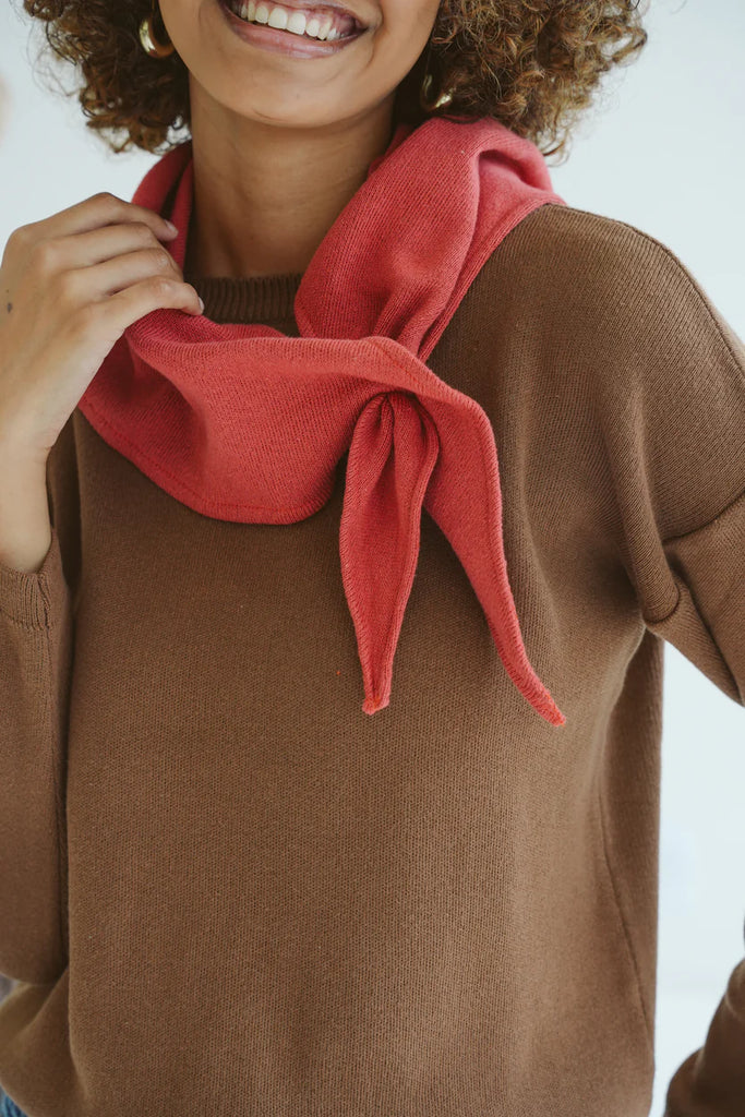Kelly Cotton Triangle Scarf/Rooibos
