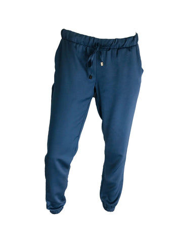 Elastic Cuff Pants – Blue
