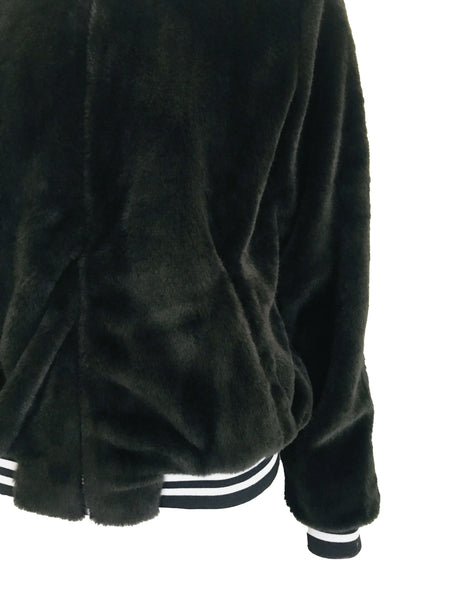 Fur Bomber – Black
