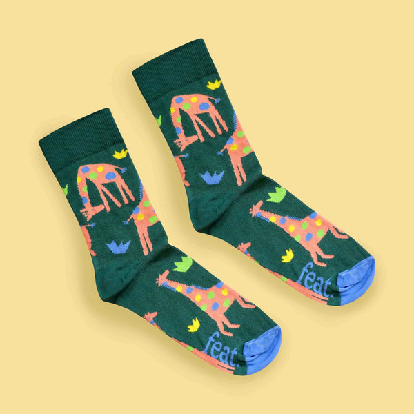 Ladies’ Spotty Giraffe socks