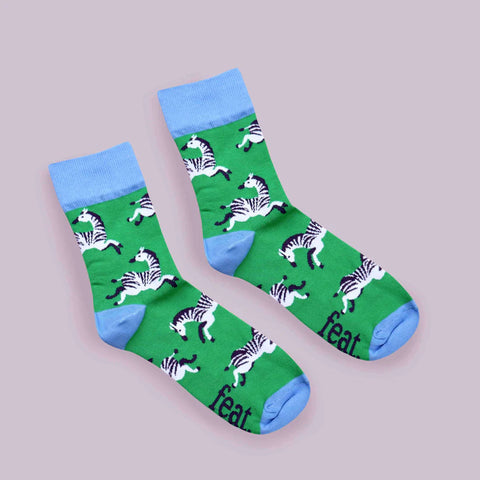 Men’s Galloping Zebra socks