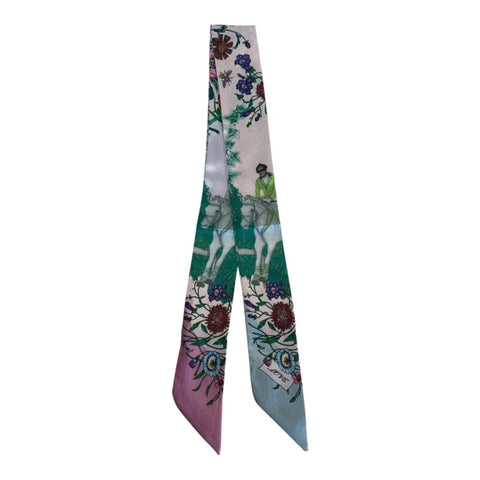 Thin Twilly Scarf – Equestrian Floral
