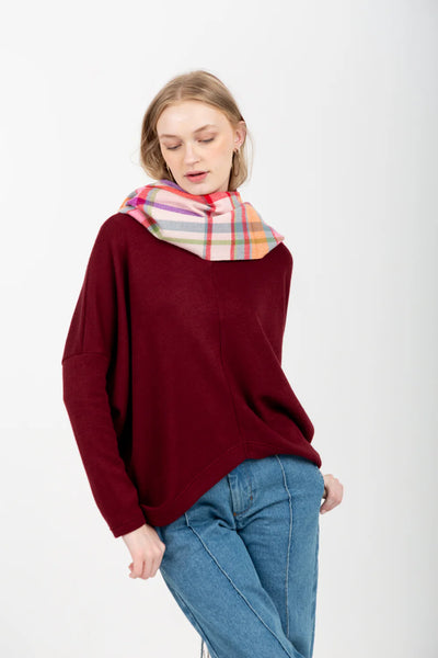 Demi Top Burgundy