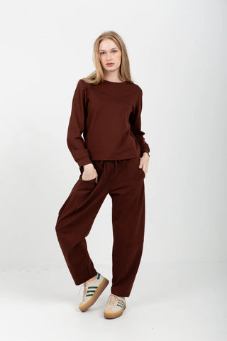 Tiffany Barrel Pants Chocolate