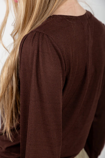 Zoe Top Mahogany