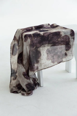 Chiffon Neck Scarf in Purple Shaddow
