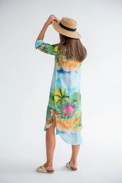 Kinda Evie Dress Bungalow Print