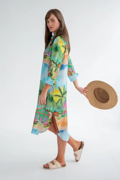 Kinda Evie Dress Bungalow Print