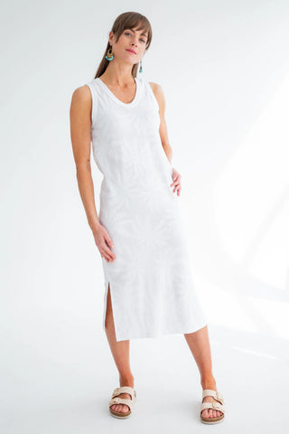 Kinda Nina Knit Dress White Palm